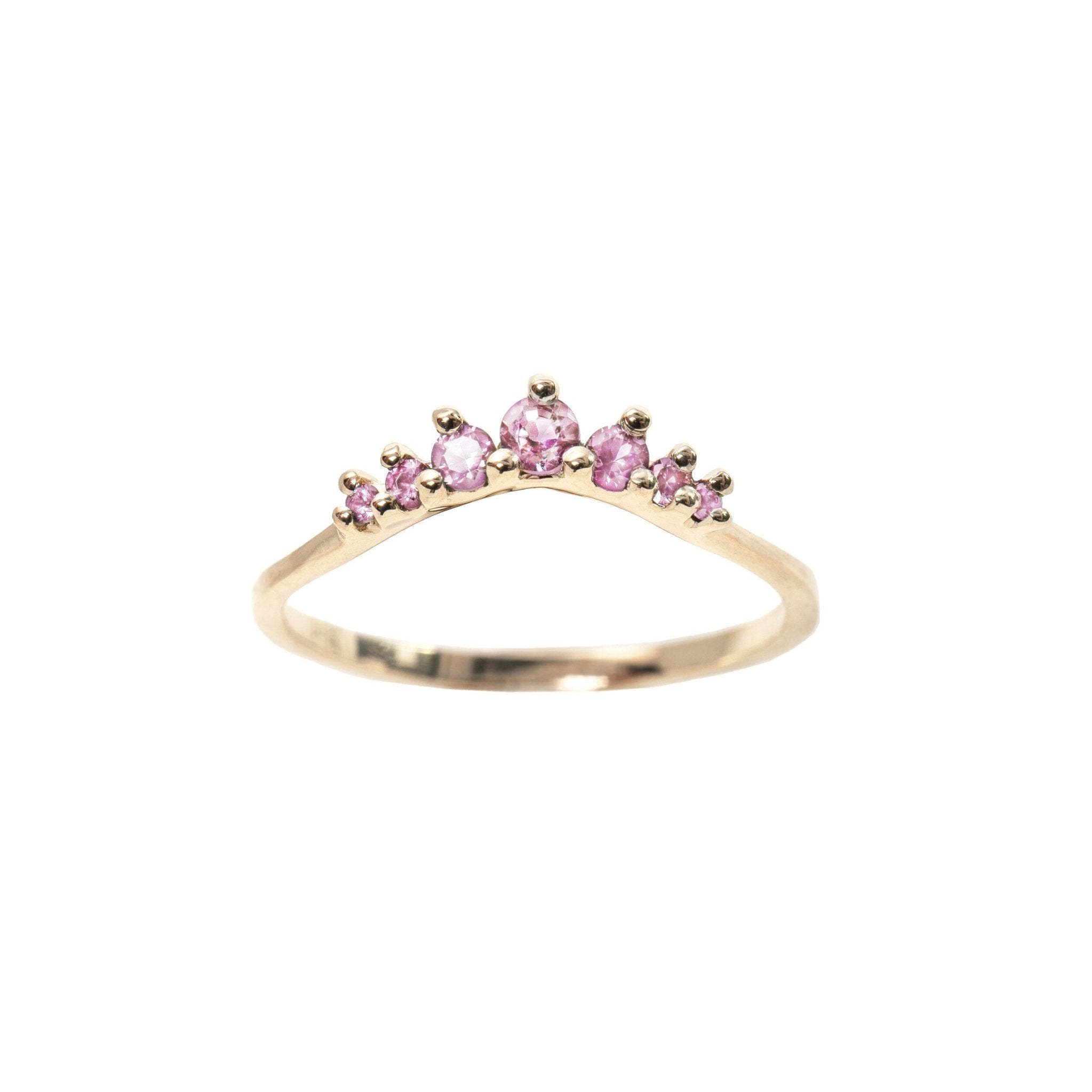 Pink Sapphire Beacen Ring | Laurie Fleming Jewellery