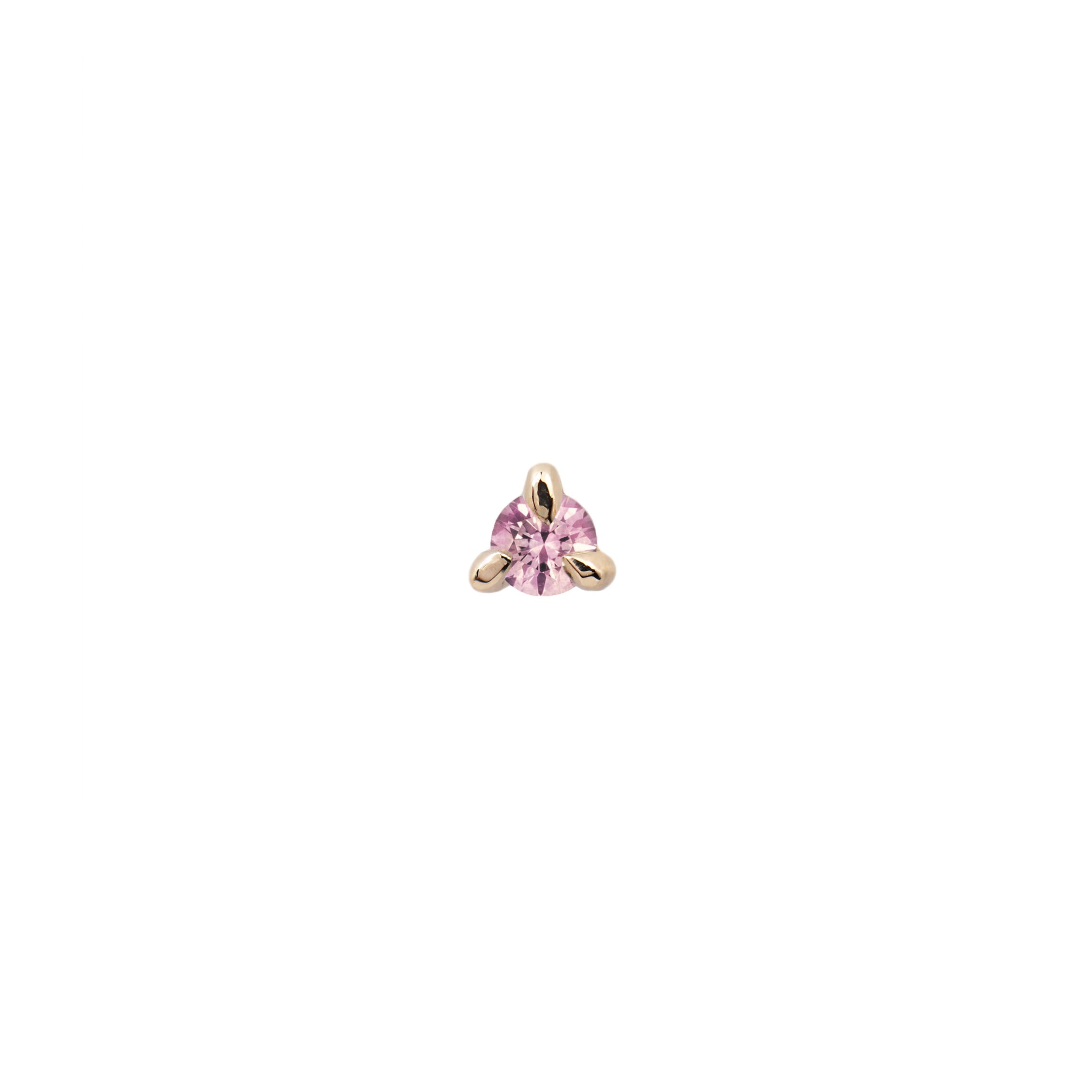 Pink Sapphire Selene Stud Earring - Laurie Fleming Jewellery