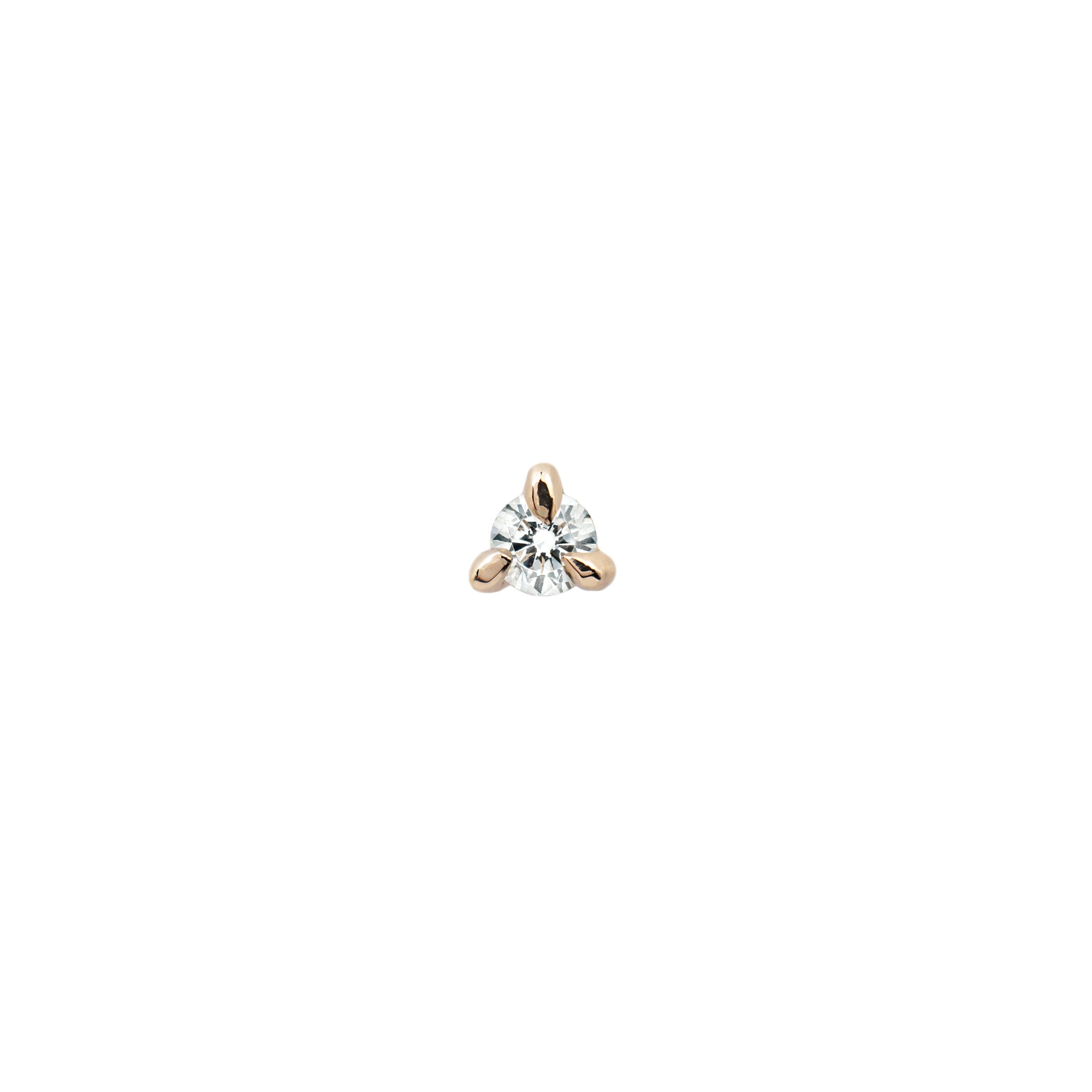 Round Brilliant Cut Diamond Selene Stud Earring - Laurie Fleming Jewellery