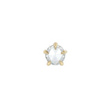 Moondew Earring, Rose Cut Diamond