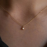 Rose Cut Diamond Moondew Necklace - Laurie Fleming Jewellery