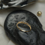 Salt and Pepper Cyndra Ring - Laurie Fleming Jewellery