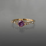 Plum Sapphire Daphne Ring