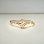 Step Cut Oval Diamond Sylph Band - Laurie Fleming Jewellery