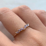 Tanzanite Jasmine Ring - Laurie Fleming Jewellery