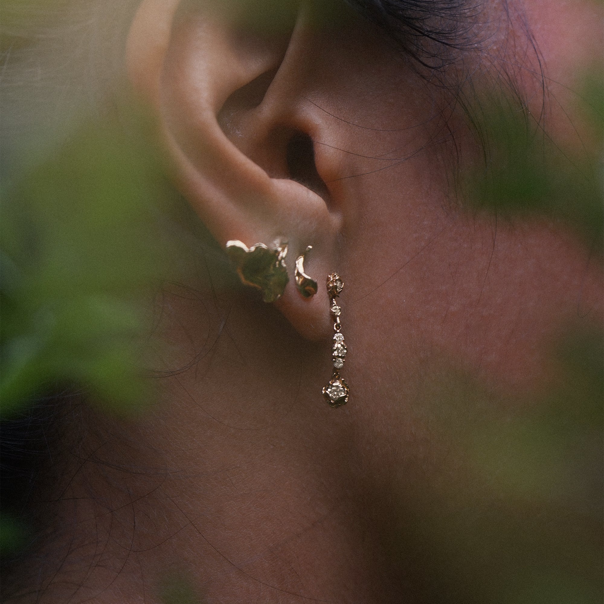 Torn Petal Earring 04