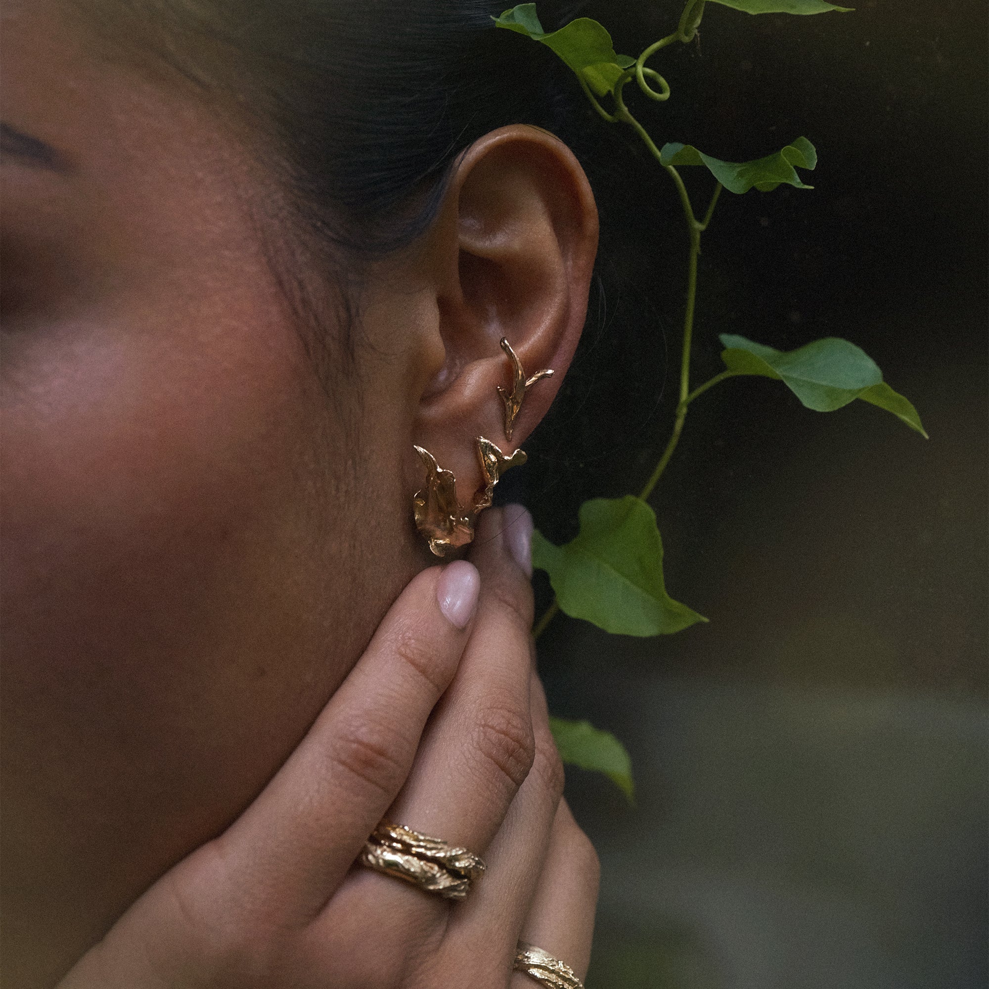 Torn Petal Earring 03
