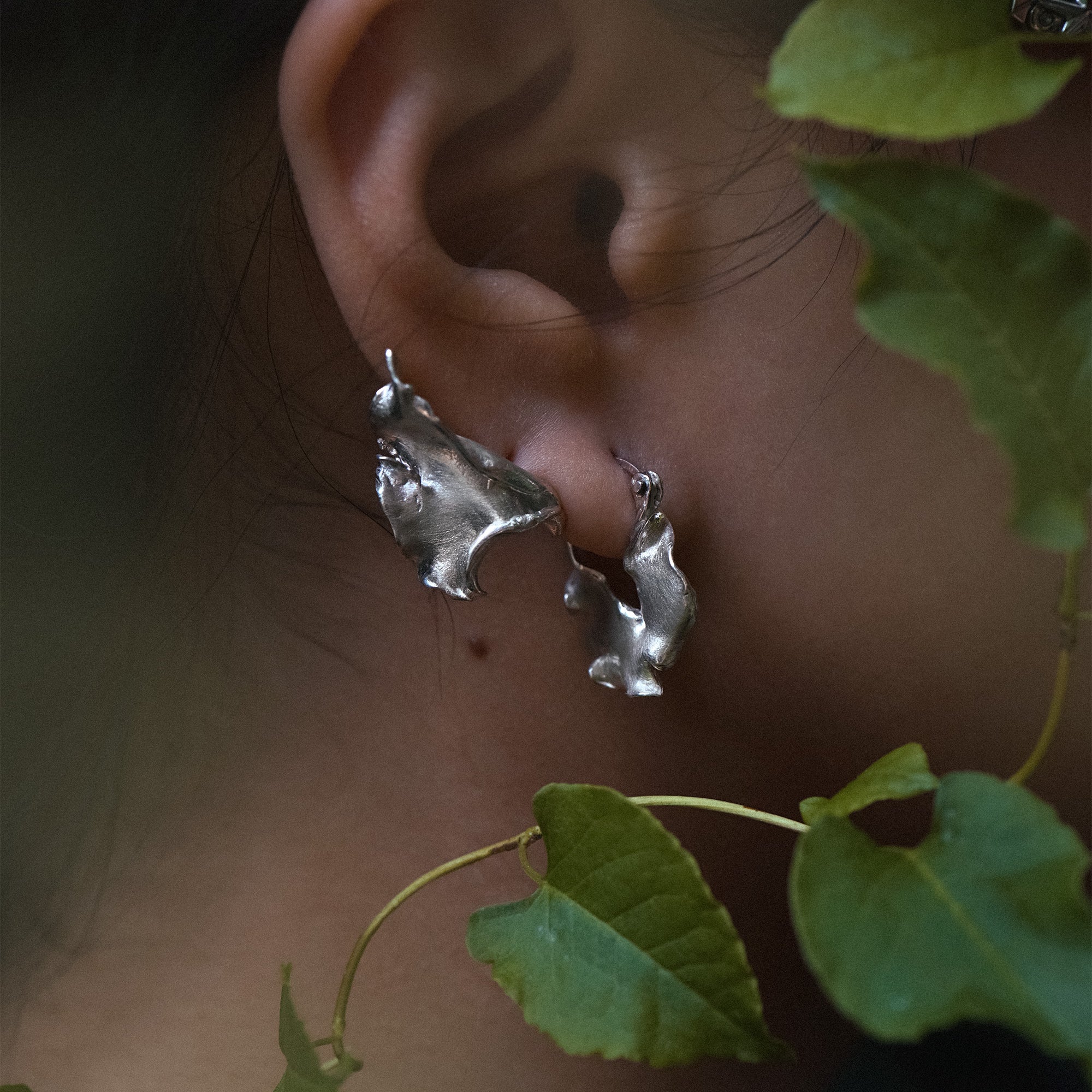 Torn Petal Hoop, Small