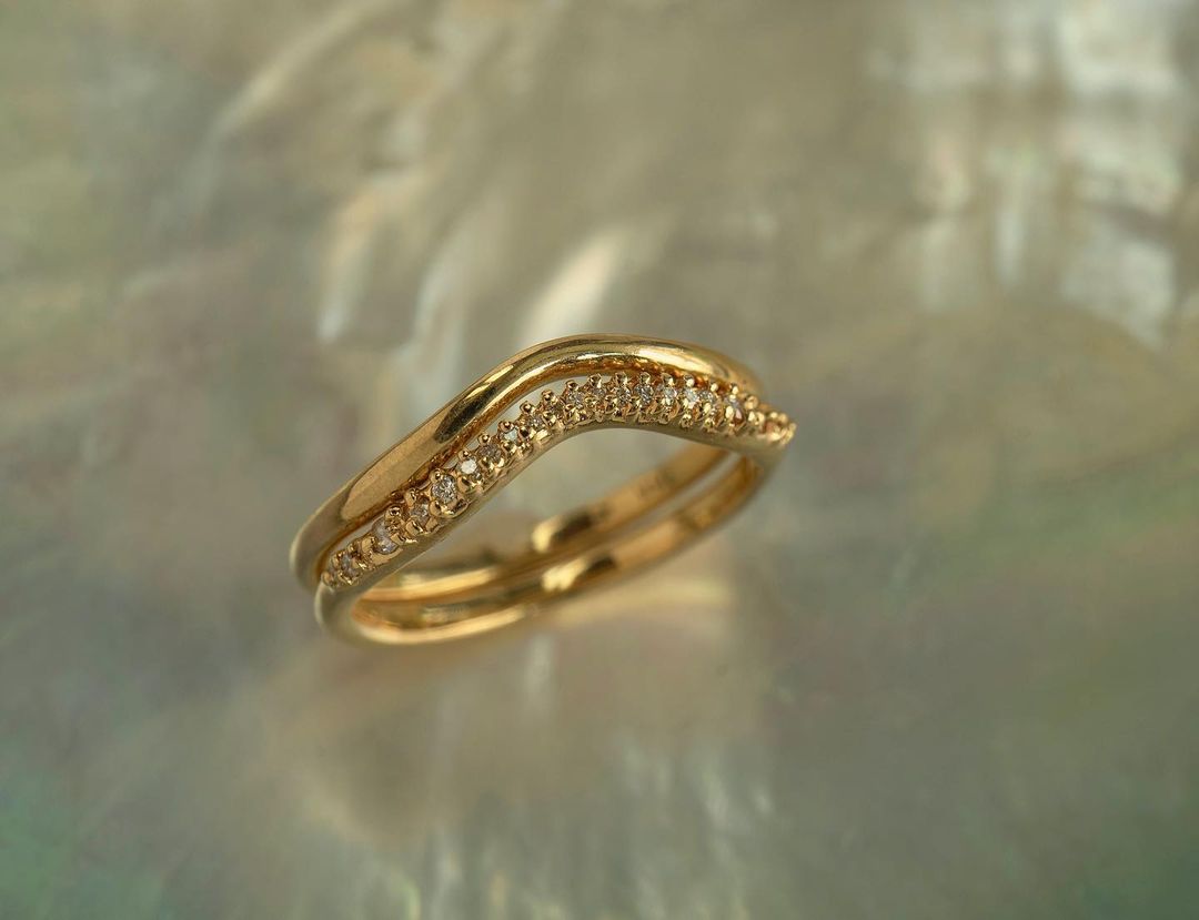 Undine Band, Diamond Scale Undine Band  - Laurie Fleming Jewellery