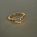 Water Lily Ring, Brilliant Diamond Beacen Ring - Laurie Fleming Jewellery