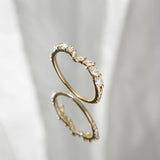 White Silk Jasmine Ring - Laurie Fleming Jewellery
