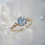 Blue/grey Sapphire Nereid Ring - OOAK