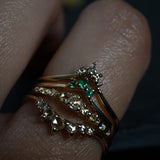 Rose Cut Diamond Beacen Ring