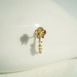 White Orchid Earring