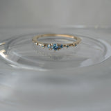 Sapphire Water Lily Ring