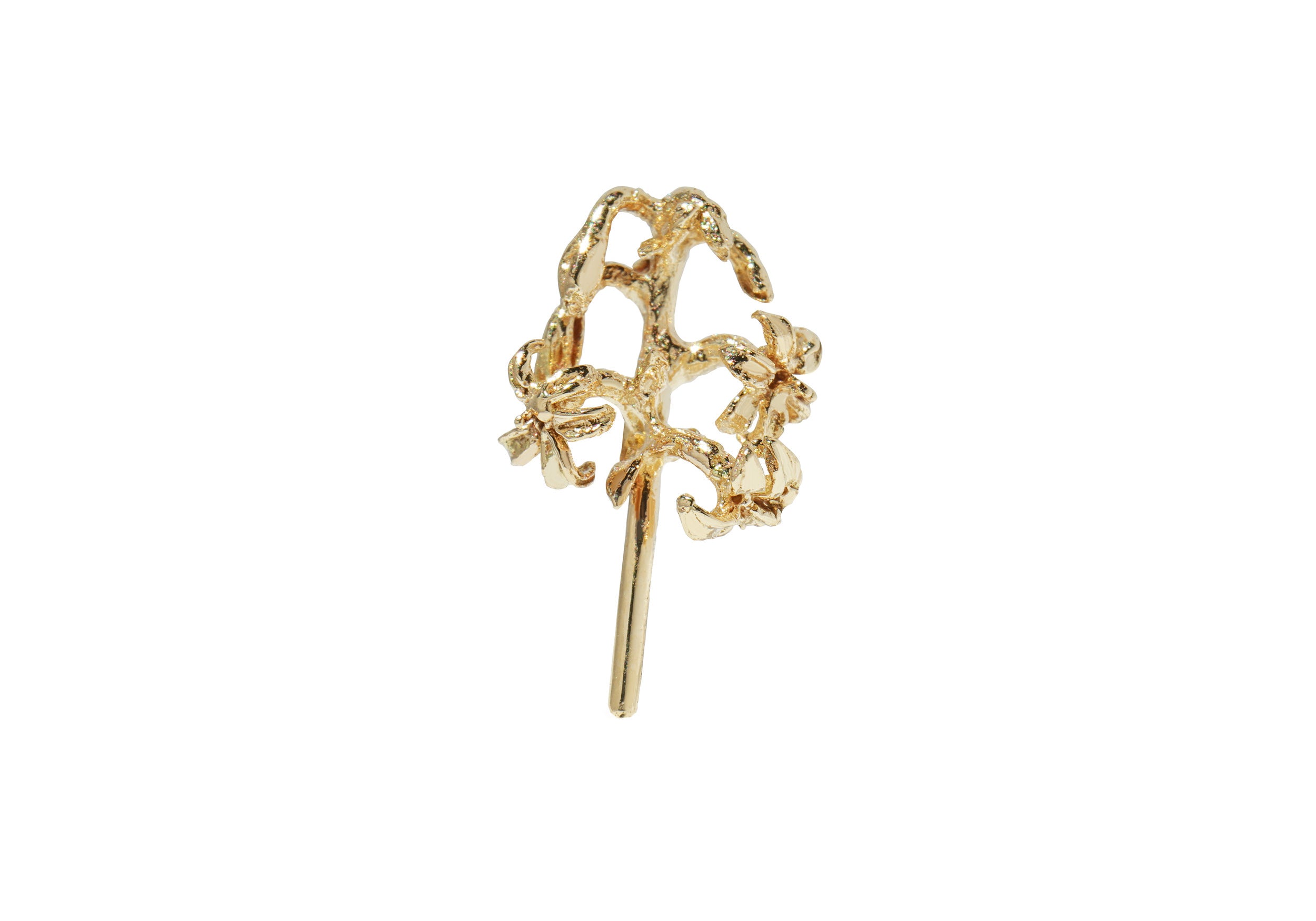 Laurie Fleming Dewy Diamond Rose Charm in 14K Yellow Gold, Valentine's Day Jewelry | Catbird