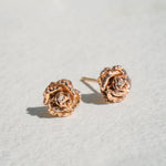 Diamond Dewdrop Rose Stud - Laurie Fleming Jewellery