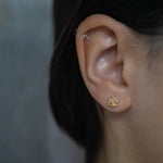 Diamond Dewdrop Rose Stud, Petite Diamond Anais Earring - Laurie Fleming Jewellery