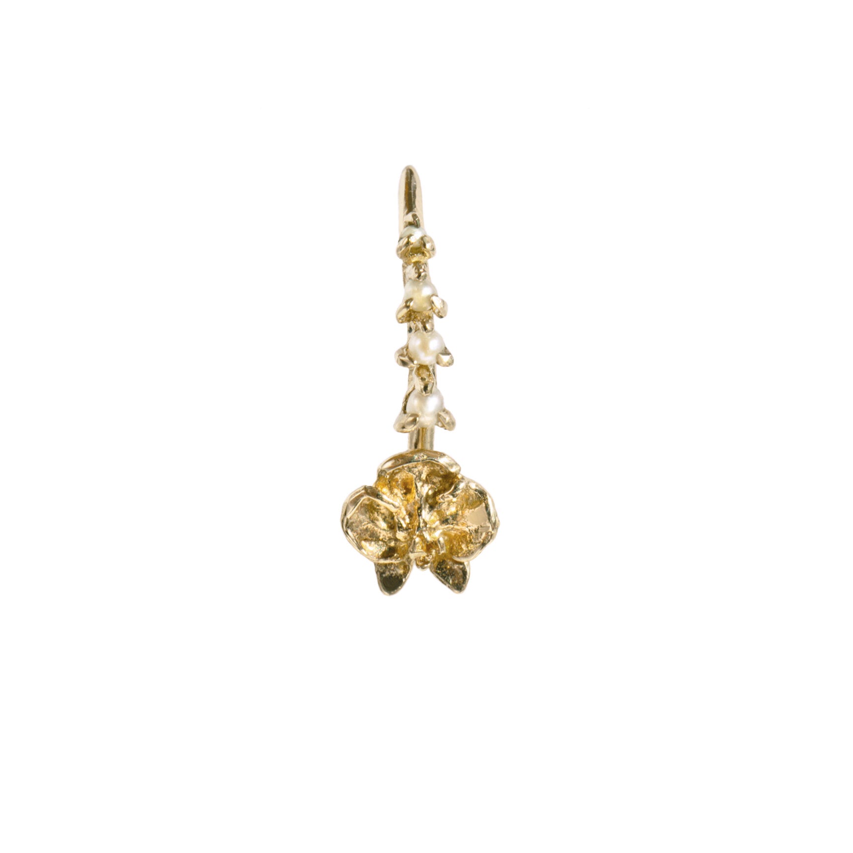 White Orchid Earring