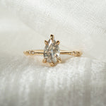 1ct Grey Pear Ilona Ring - Laurie Fleming Jewellery