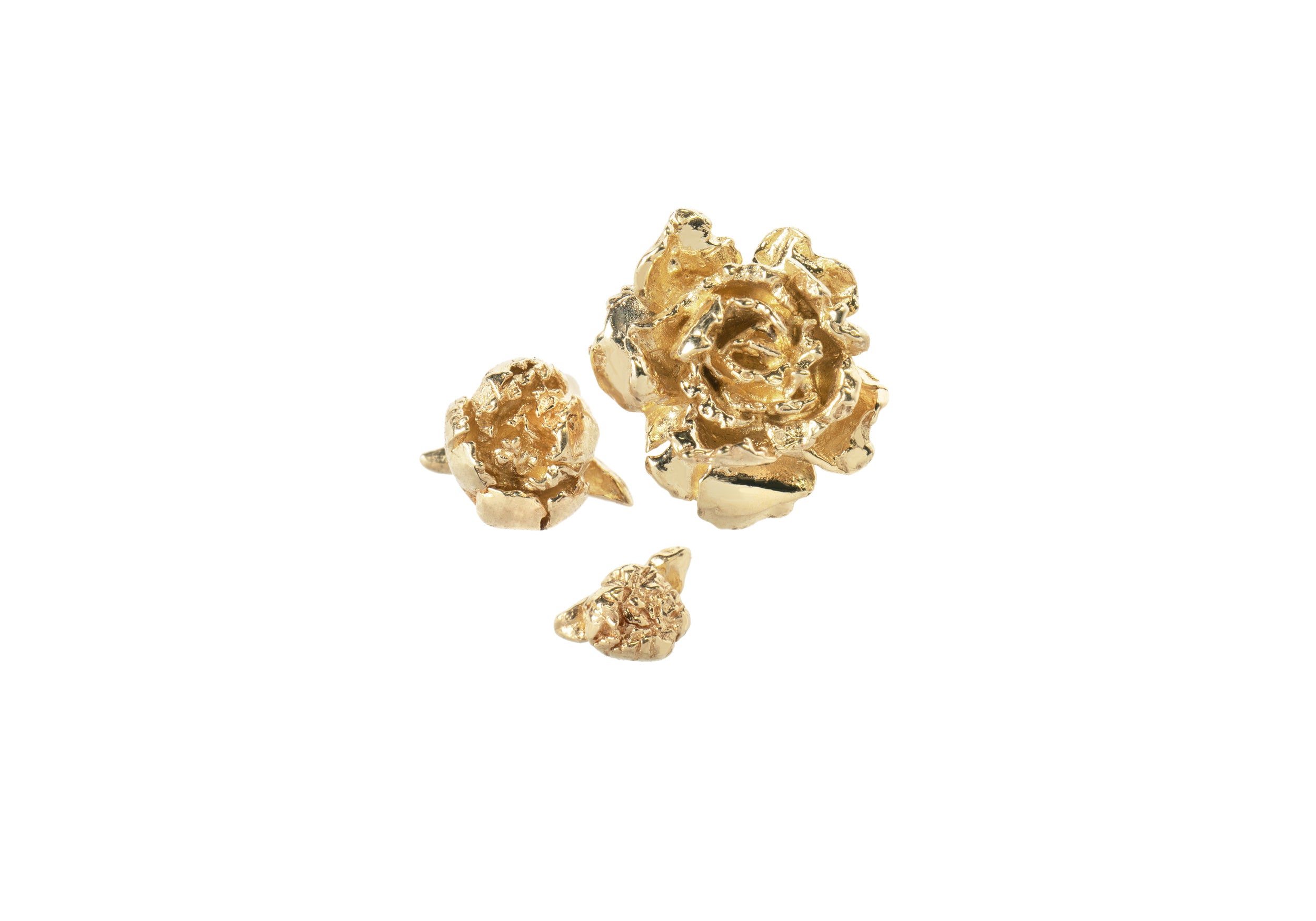 Laurie Fleming Dewy Diamond Rose Charm in 14K Yellow Gold, Valentine's Day Jewelry | Catbird