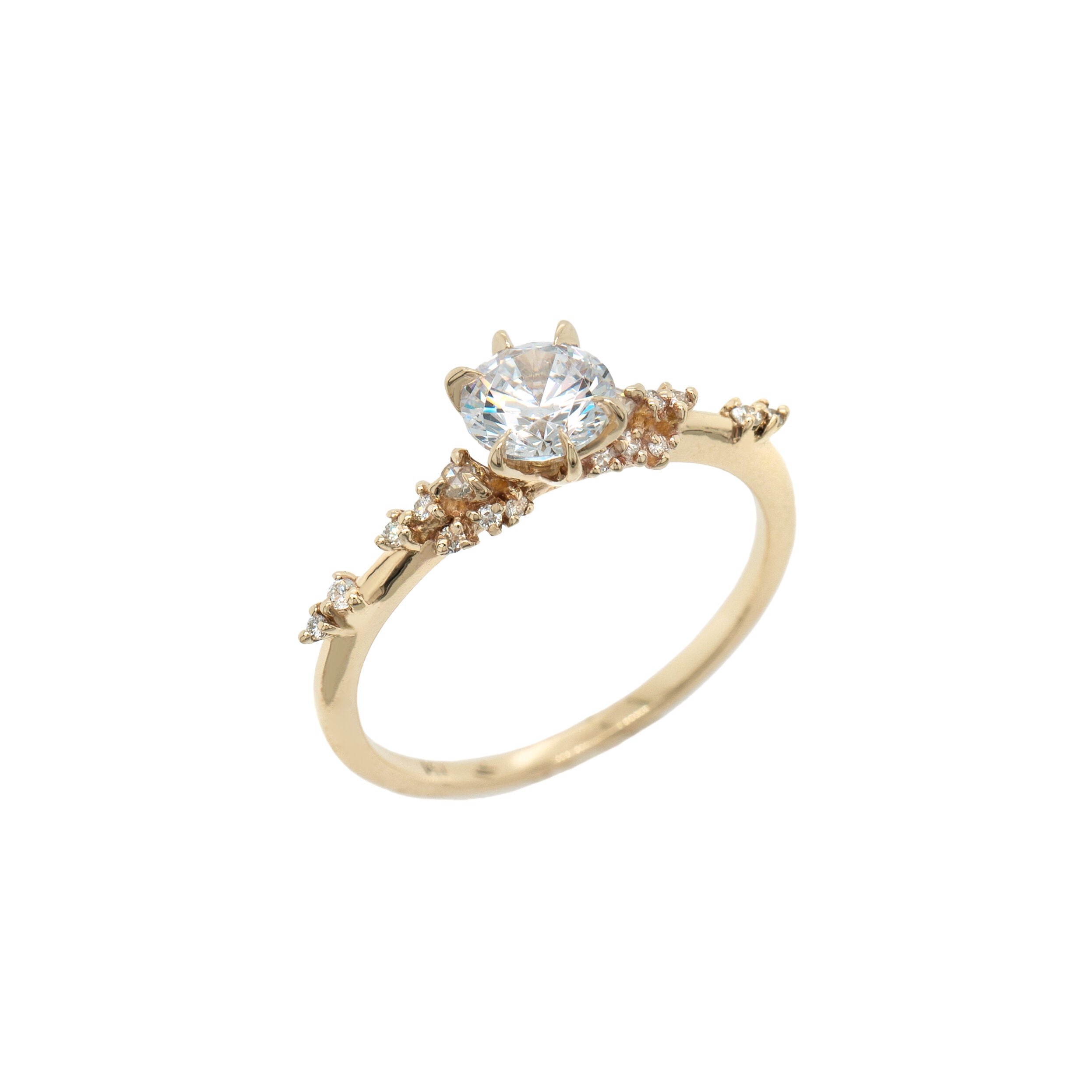 Brilliant Diamond Daphne Engagement Ring - Laurie Fleming Jewellery