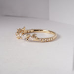 White Silk Jasmine Ring - Laurie Fleming Jewellery