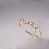 White Silk Jasmine Ring - Laurie Fleming Jewellery