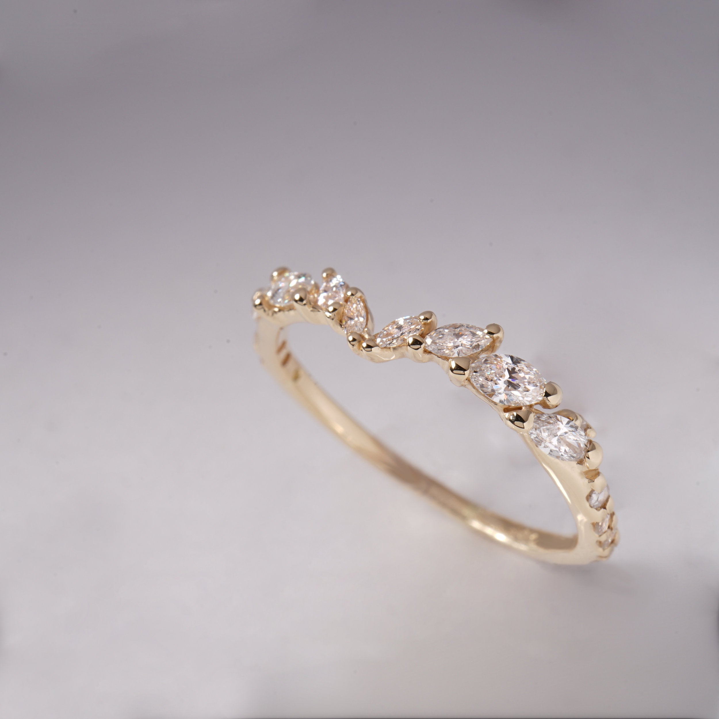 White Silk Jasmine Ring - Laurie Fleming Jewellery